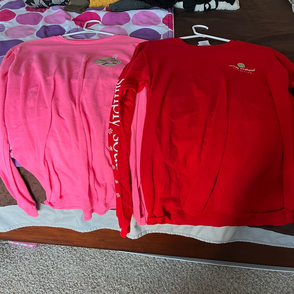 Simply Southern Red Long Sleeve Shirt